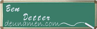 Ben Detter Visitenkarte